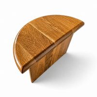 Solid oak matching side / coffee tables / 1970s