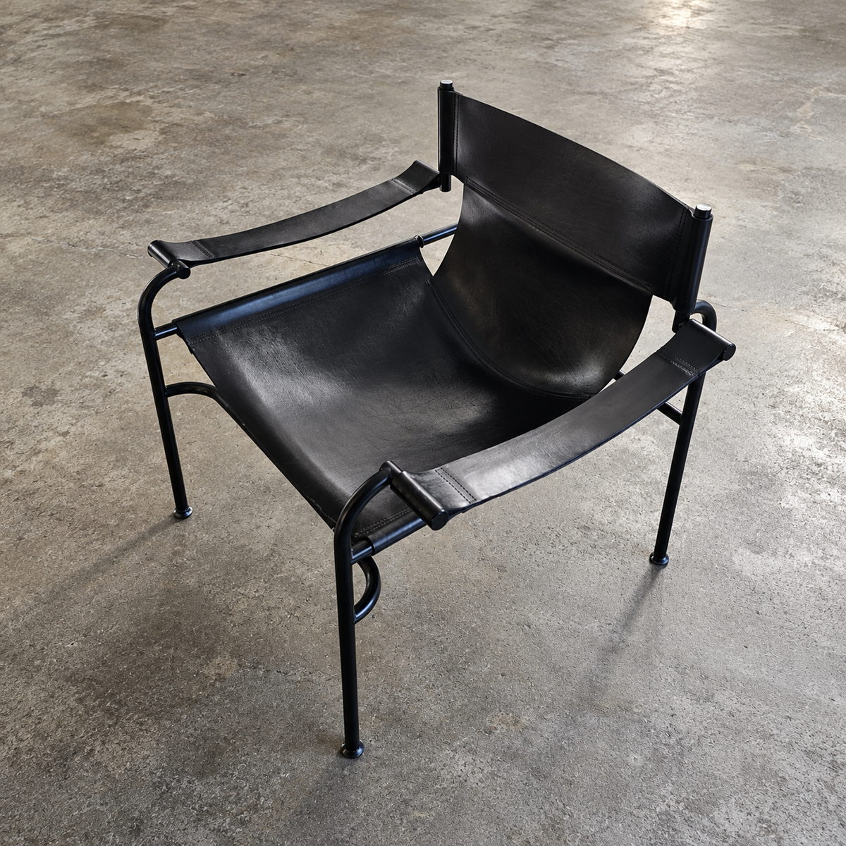 1 x Rare Walter Antonis / Sling lounge arm chair / lounge 1970s