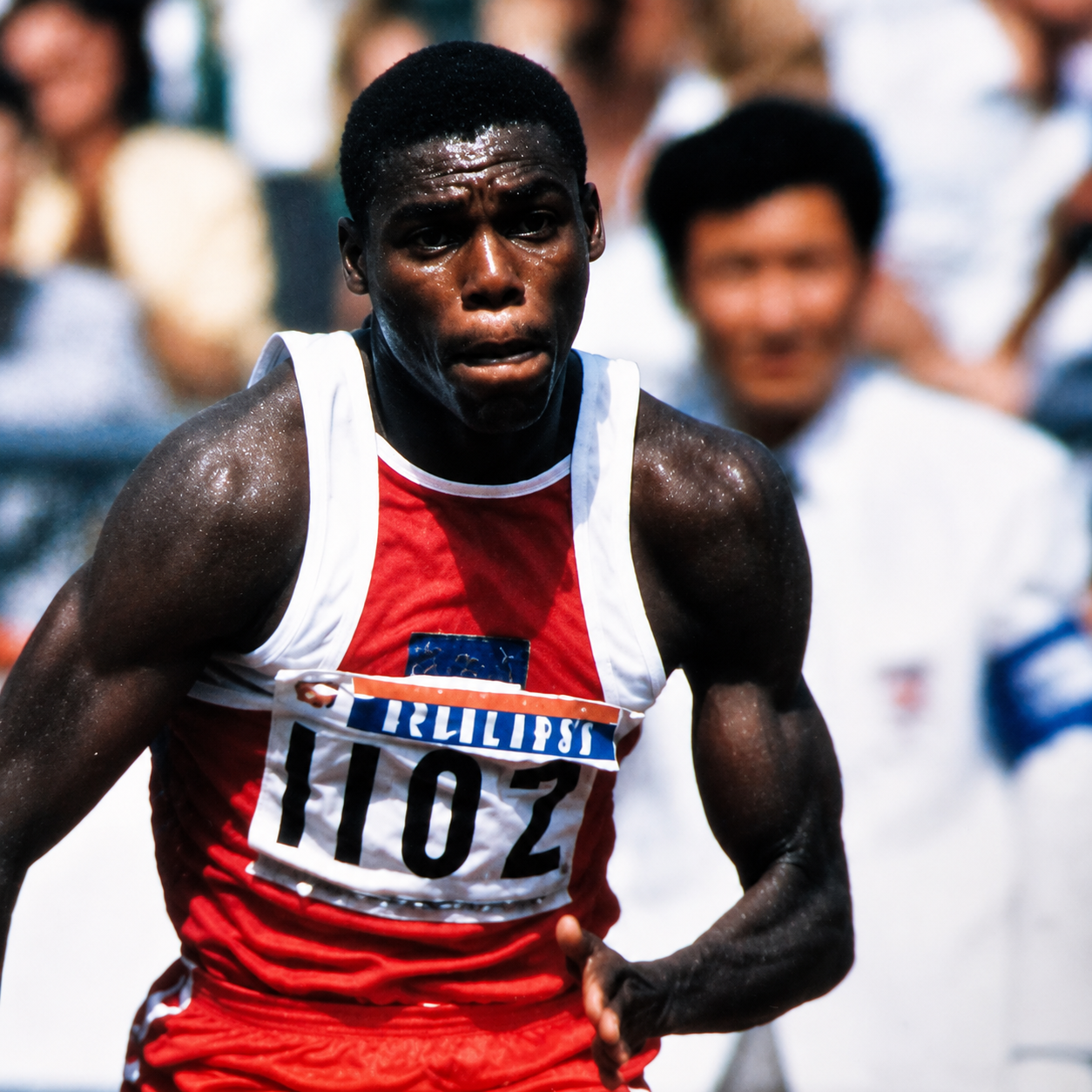 Original / signed / iconic photo / 100m final Seoul 1988s / Cult Art Photo / signed