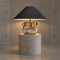 Large Vallauris vase lamp 1970s / marked