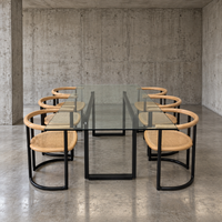 6 × Italian Achillea Chair for Ycami Collection / Tito Agnoli / 1970s