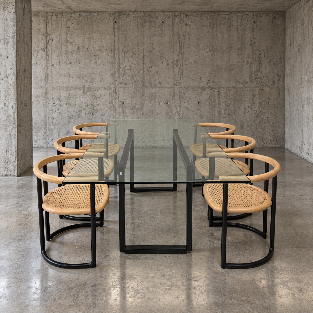 6 × Italian Achillea Chair for Ycami Collection / Tito Agnoli / 1970s