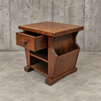 2 x matching oak magazine tables / night stands