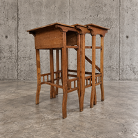 3 x nesting table / nesting set / arts and crafts / 1950s
