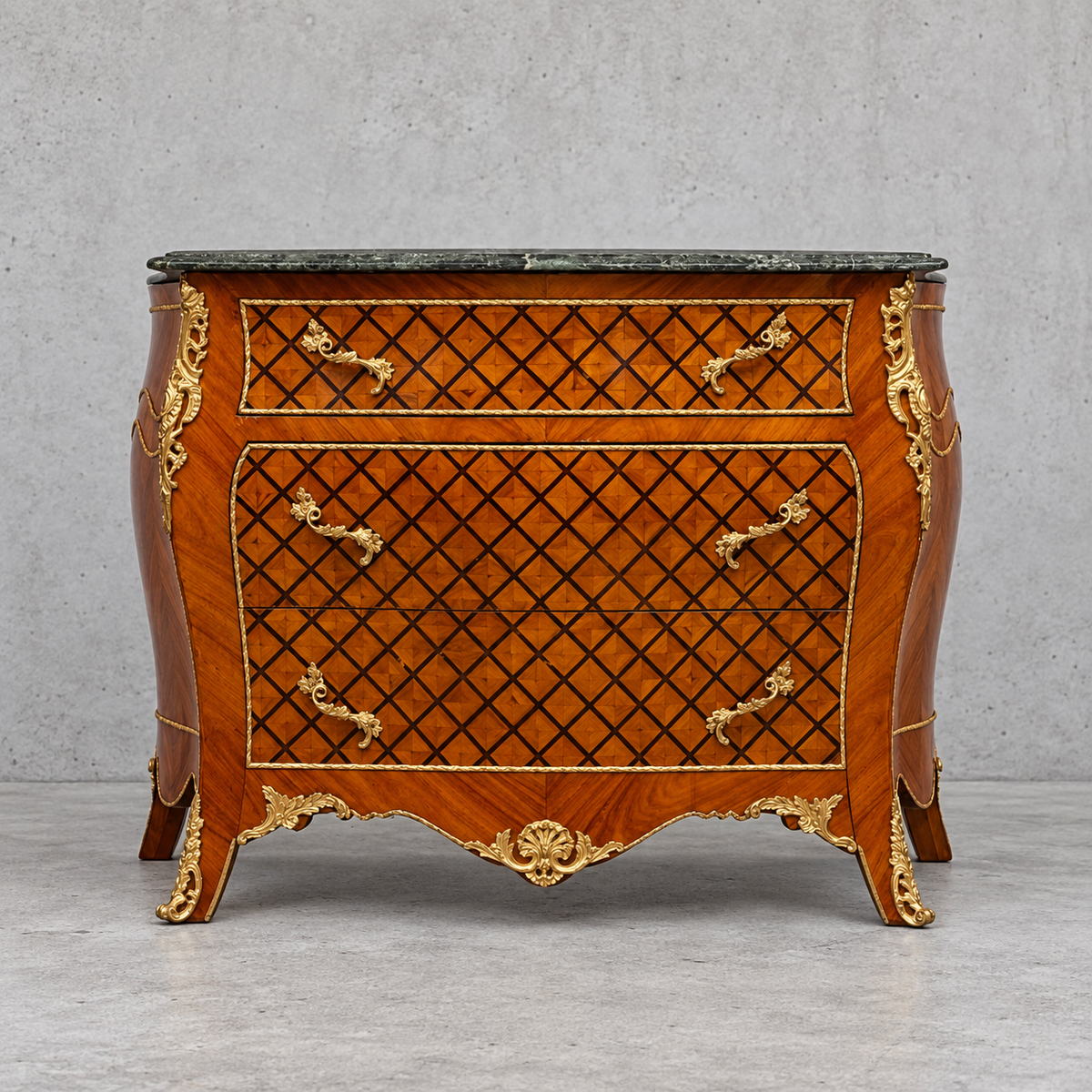 Louis XV-style chest of drawers by Fine Art & Co / 1970s