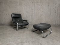 Gelderland 601 "Meneer Oberman" lounge chair / ottoman / Jan des Bouvrie