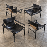 1 x Rare Walter Antonis / Sling lounge arm chair / lounge 1970s