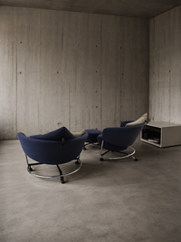 2 x Cassina Girotonda lounge chair / 1 x hocker / Francesco Binfaré for Cassina / 1990s