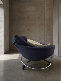 2 x Cassina Girotonda lounge chair / 1 x hocker / Francesco Binfaré for Cassina / 1990s