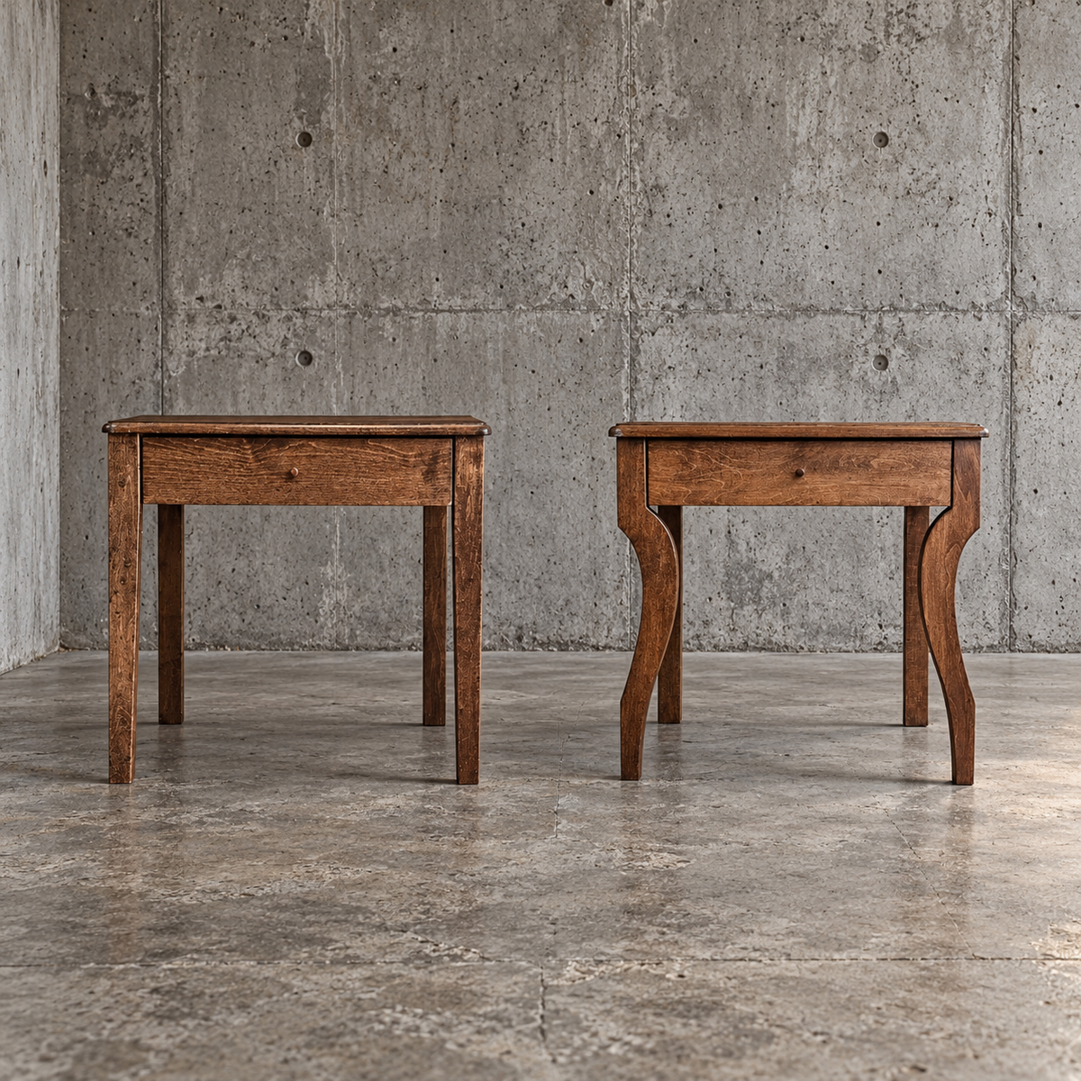 2 x matching night stand / side table / 1980s