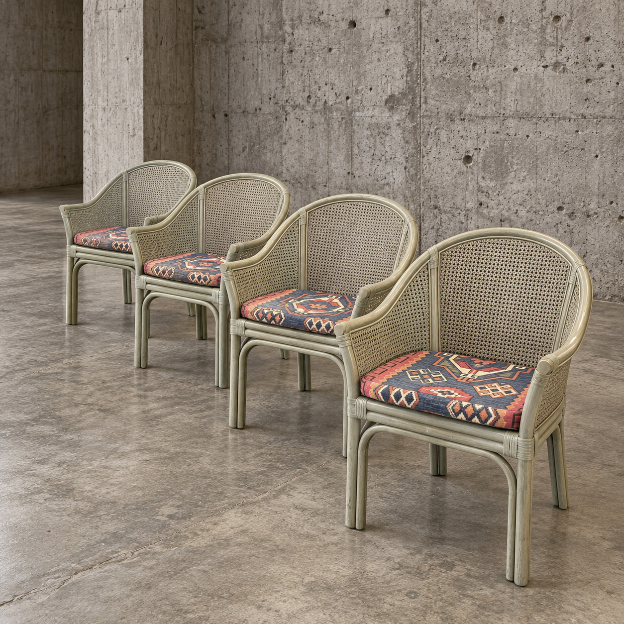 Rohé Noordwolde dining set / table / 4 x matching chair / 1980s / very good condition /