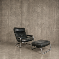 Gelderland 601 "Meneer Oberman" lounge chair / ottoman / Jan des Bouvrie