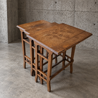 3 x nesting table / nesting set / arts and crafts / 1950s