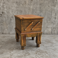 Antique wooden sewing table