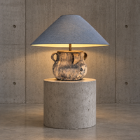 Large Vallauris vase lamp 1970s / marked