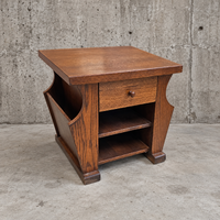 2 x matching oak magazine tables / night stands