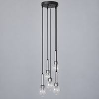 Abo Randers cascade 5 drop lamp for A/S Denmark 1970s