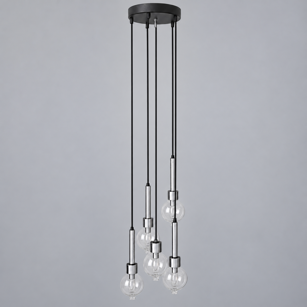 Abo Randers cascade 5 drop lamp for A/S Denmark 1970s