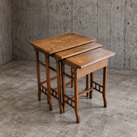 3 x nesting table / nesting set / arts and crafts / 1950s