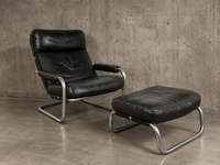 Gelderland 601 "Meneer Oberman" lounge chair / ottoman / Jan des Bouvrie