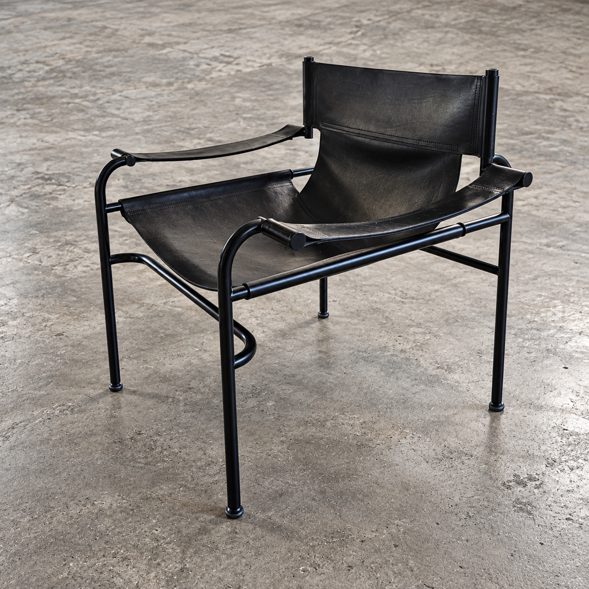 1 x Rare Walter Antonis / Sling lounge arm chair / lounge 1970s