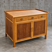 Wood combination Sideboard / Side board / Dresser / 2 x drawer / 1970s