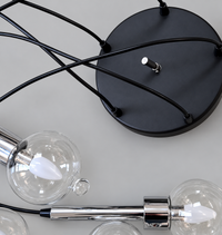 Abo Randers cascade 5 drop lamp for A/S Denmark 1970s
