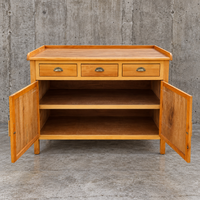 Wood combination Sideboard / Side board / Dresser / 2 x drawer / 1970s