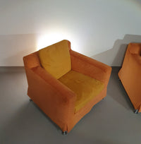 B&amp;B / B en B / Italia lounge stoelen model HARRY. Met zeldzame losse hoes van Antonio Citterio.