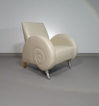 Slakkenhuis stoelen van leer
