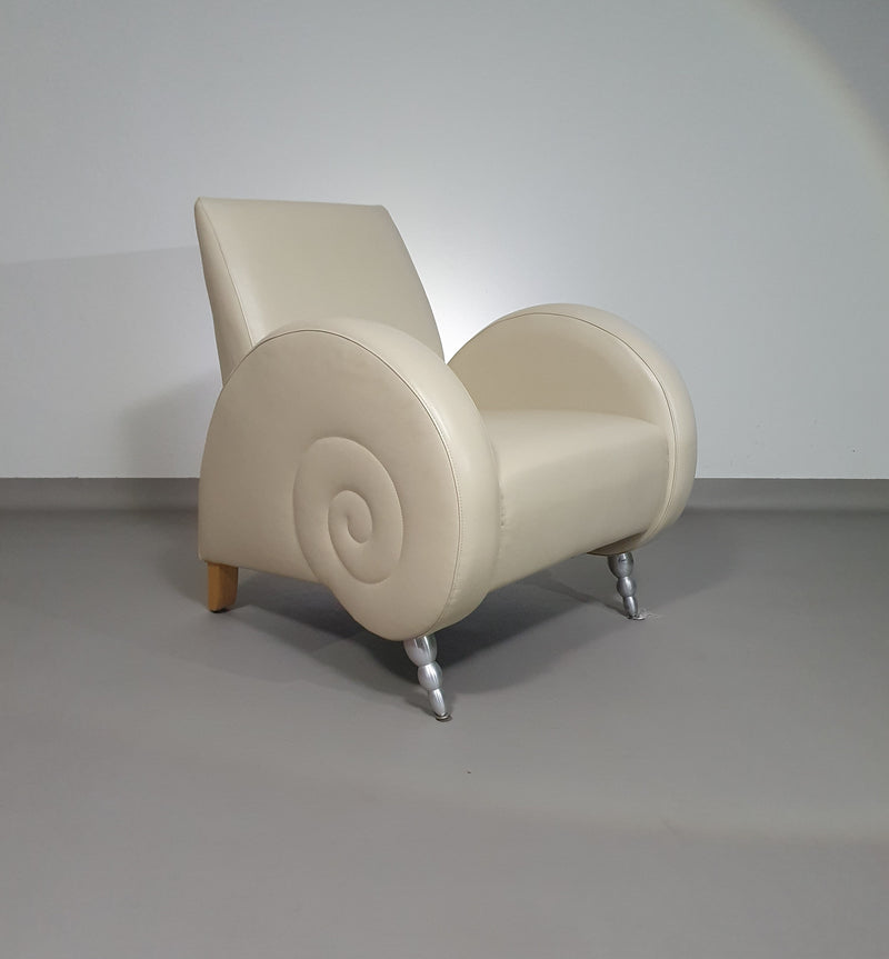 Slakkenhuis stoelen van leer