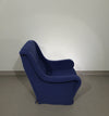 Sierlijke fauteuil / wollen bouclé / jaren 70