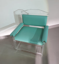 Zeldzame perspex/acryl stoel / jaren 80