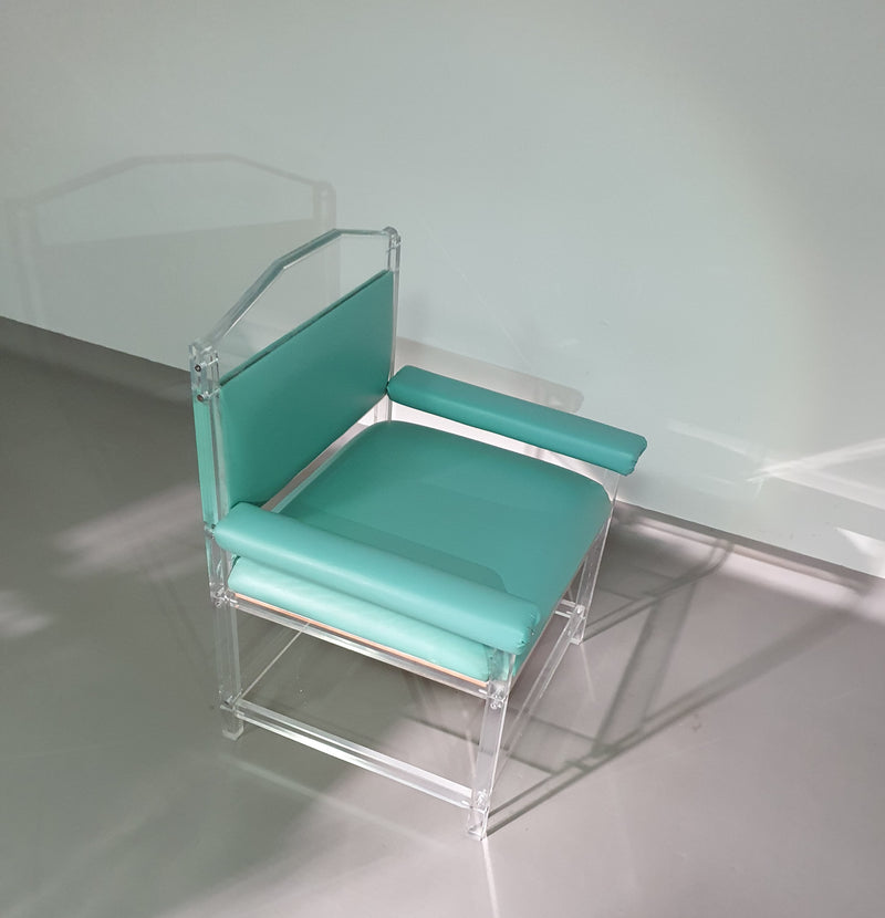 Zeldzame perspex/acryl stoel / jaren 80