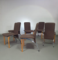 Hennie de Jong stoelen jaren 80 set van 6