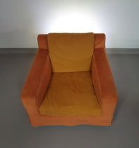 B&amp;B / B en B / Italia lounge stoelen model HARRY. Met zeldzame losse hoes van Antonio Citterio.