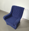 Sierlijke fauteuil / wollen bouclé / jaren 70
