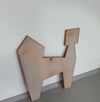 Groot geëmailleerd, iriserend glazen tableau / wandsculptuur uit het midden van de vorige eeuw. Breed 80 cm. Hoogte 100 cm. Gesigneerd Frans Heijnen / Swalmen / getiteld "beest" (dier) Jaren 60