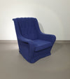 Sierlijke fauteuil / wollen bouclé / jaren 70