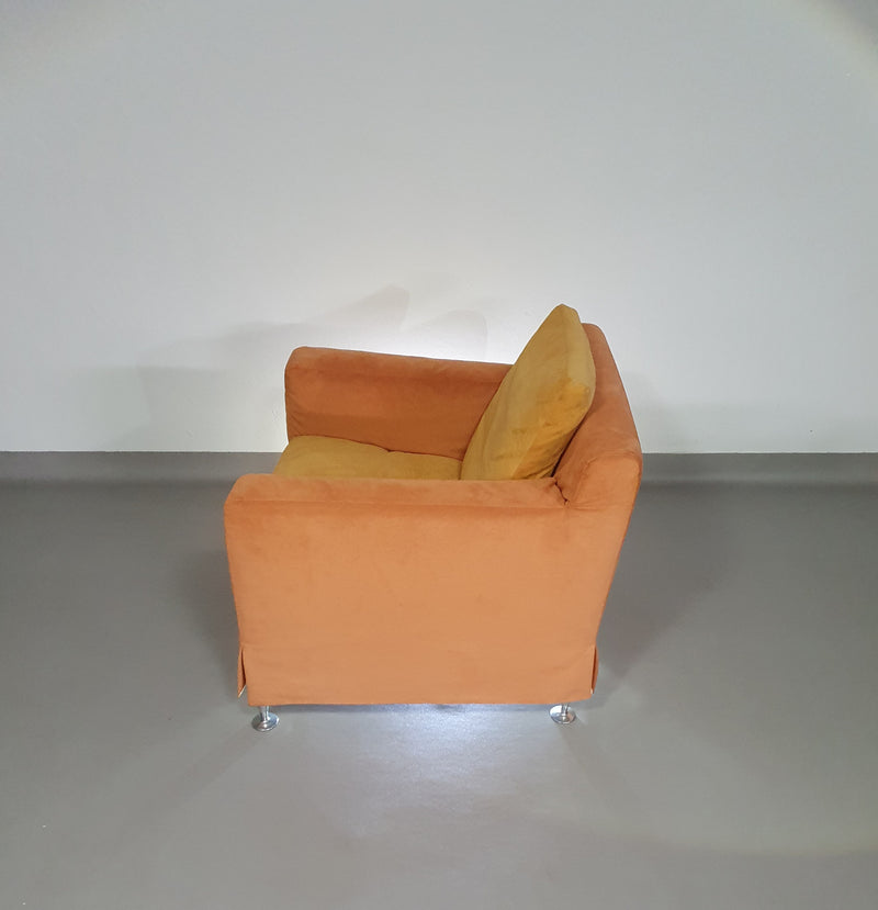 B&amp;B / B en B / Italia lounge stoelen model HARRY. Met zeldzame losse hoes van Antonio Citterio.