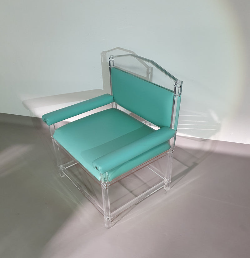 Zeldzame perspex/acryl stoel / jaren 80