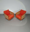 Set fauteuils "Mozart" van Antonio Citterio voor flexform jaren 90