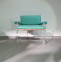 Zeldzame perspex/acryl stoel / jaren 80
