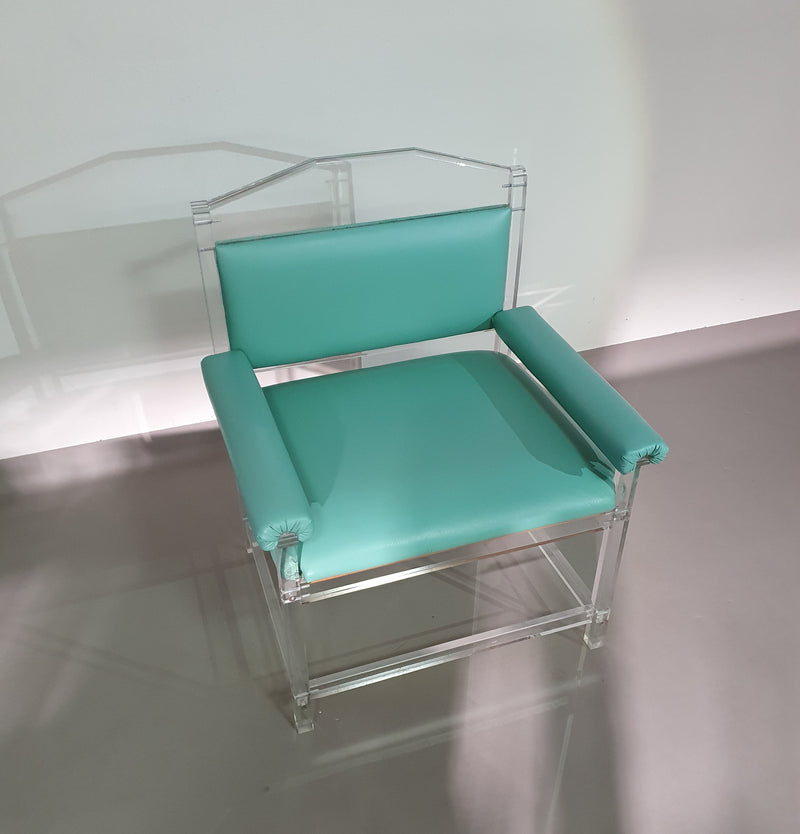 Zeldzame perspex/acryl stoel / jaren 80
