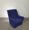 Sierlijke fauteuil / wollen bouclé / jaren 70