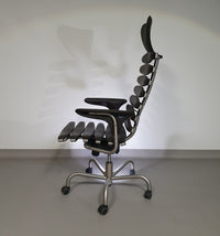 De Sede DS-2100/161 directiestoel uit onze design Home Office collectie.
 Nieuwstaat
 Donkerbruin leer