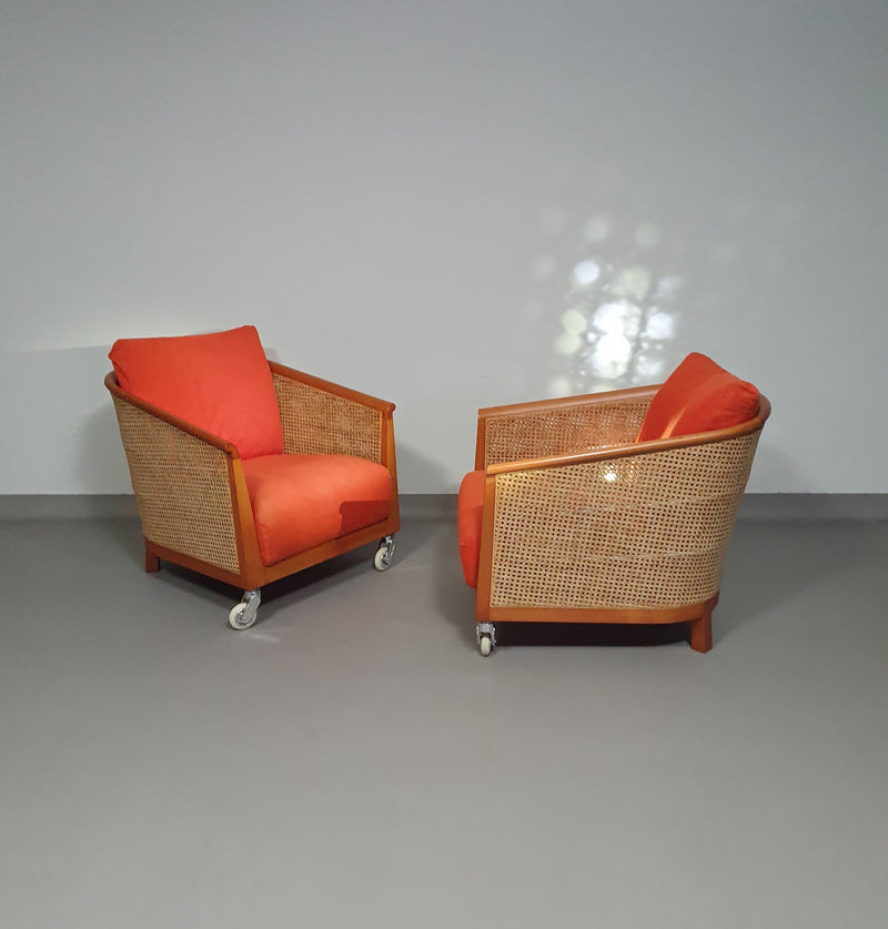 Set fauteuils "Mozart" van Antonio Citterio voor flexform jaren 90