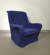 Sierlijke fauteuil / wollen bouclé / jaren 70