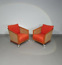 Set fauteuils "Mozart" van Antonio Citterio voor flexform jaren 90