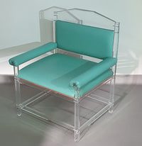 Zeldzame perspex/acryl stoel / jaren 80